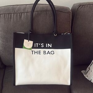 Kate Spade Black and White Modern Tote